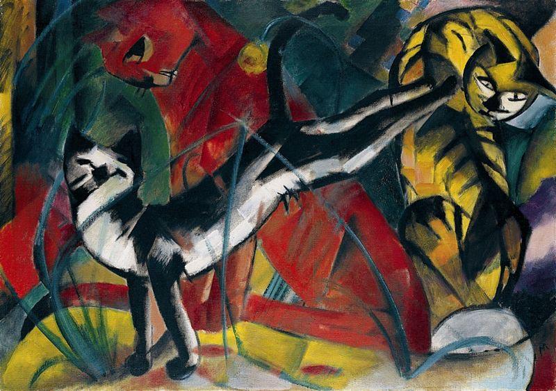 Franz Marc Three cats